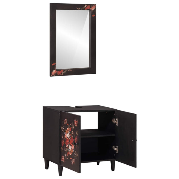 Wandmontiertes Badezimmerschrank-Set Mango