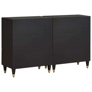 Schwarzes Sideboard 60cm Mango Massivholz