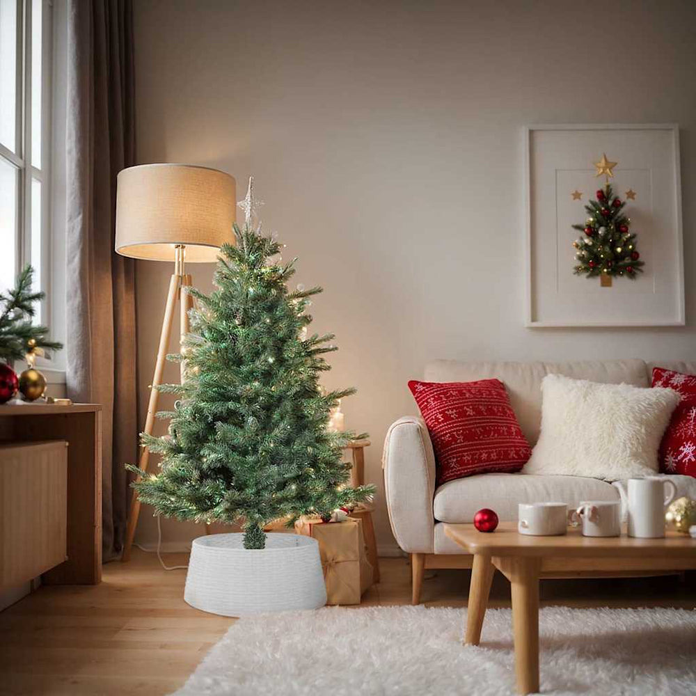 Weihnachtsbaum-Rock Weiß Ø65cm