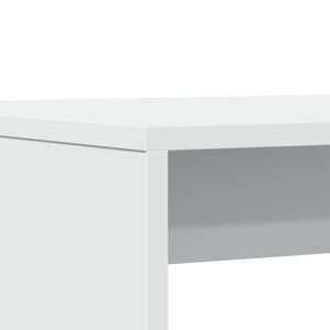 3-tlg. Esstisch Set mit Bank, Weiß