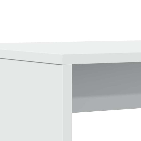 3-tlg. Esstisch Set mit Bank, Weiß