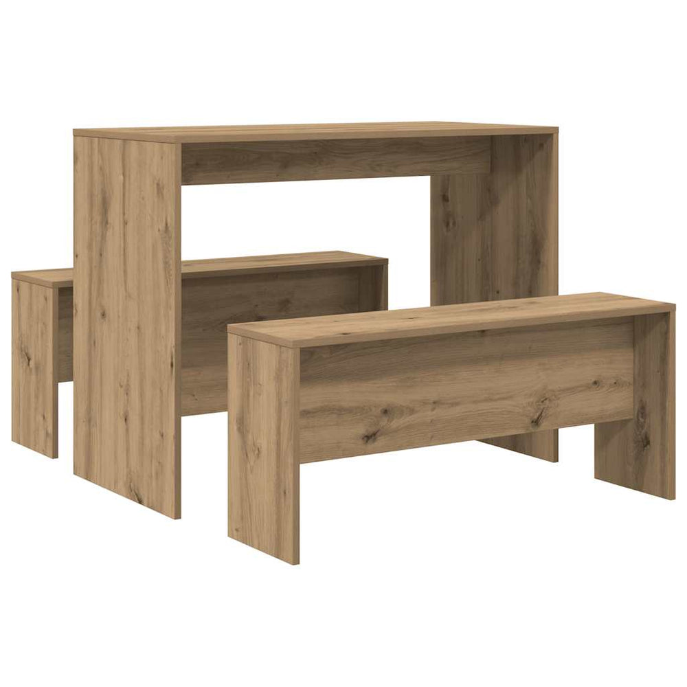 Esstisch mit Bank Set Artisan-Eiche