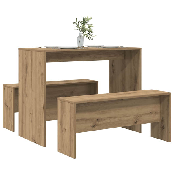 Esstisch mit Bank Set Artisan-Eiche