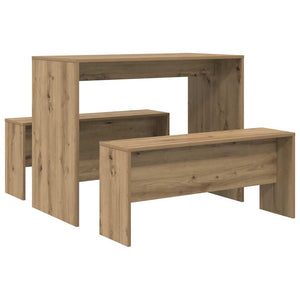 Esstisch mit Bank Set Artisan-Eiche