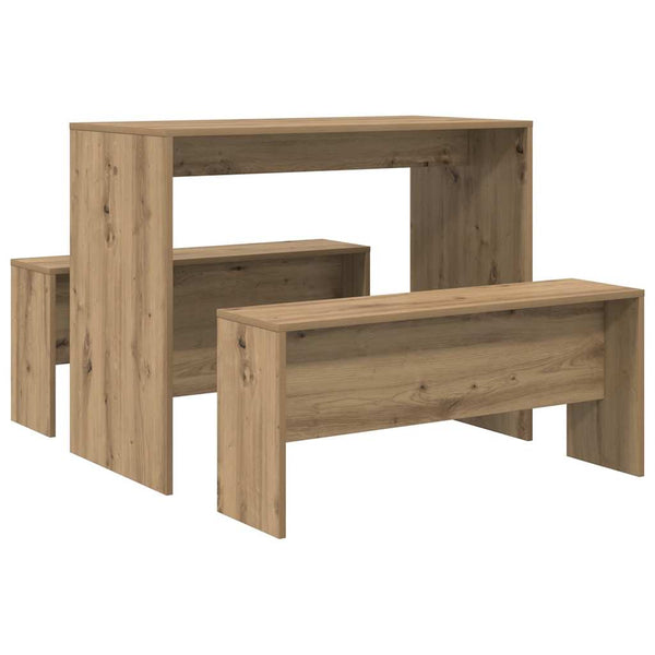 Esstisch mit Bank Set Artisan-Eiche