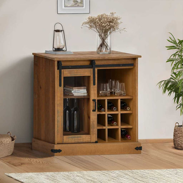 HALDEN Sideboard mit Schiebetür, Massivholz