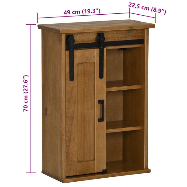 HALDEN Hängeschrank Kiefer, 49x22,5x70 cm