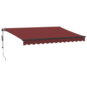 Automatische Weinrote LED-Markise 350x250 cm