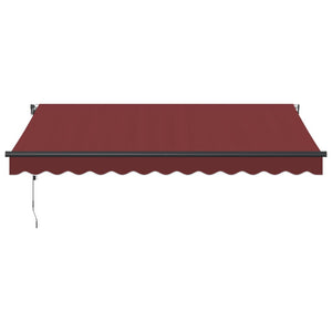 Automatische Weinrote LED-Markise 350x250 cm