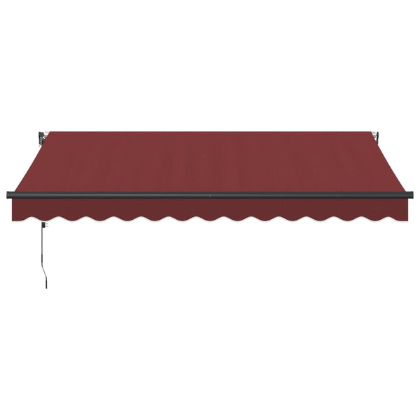 Automatische Weinrote LED-Markise 350x250 cm