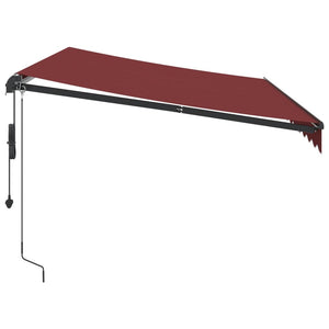 Automatische Weinrote LED-Markise 350x250 cm