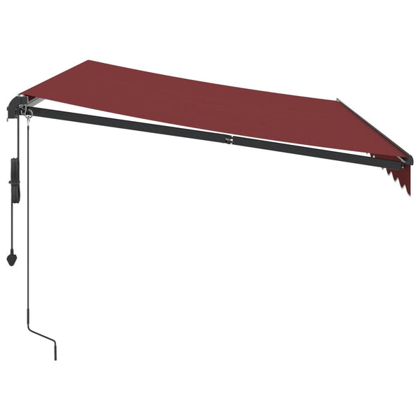 Automatische Weinrote LED-Markise 350x250 cm