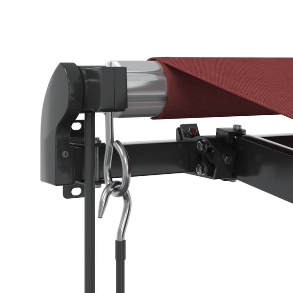 Automatische Weinrote LED-Markise 350x250 cm