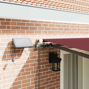 Manuelle Weinrote LED Markise 400x300 cm
