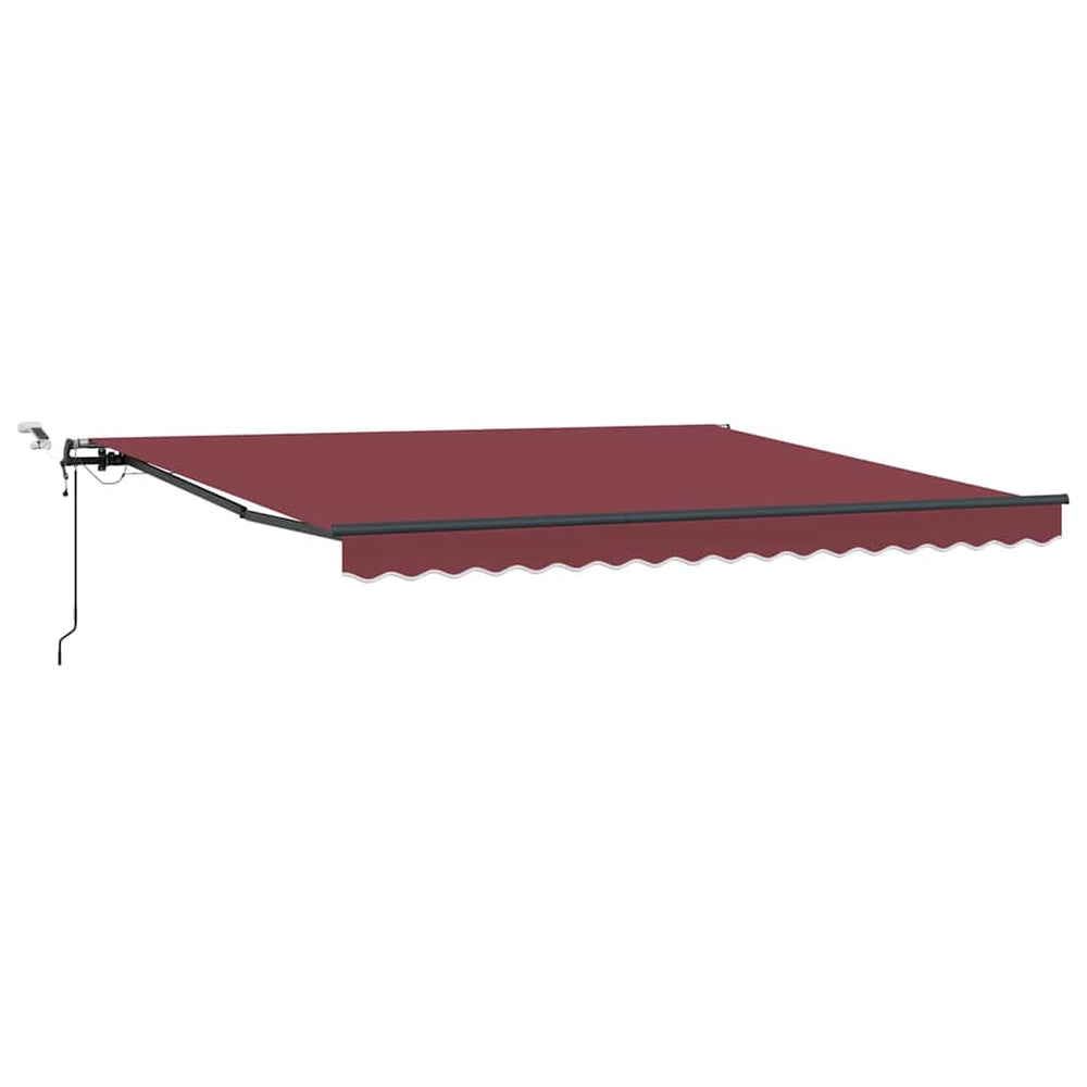 Automatische Weinrote LED Markise 400x300 cm