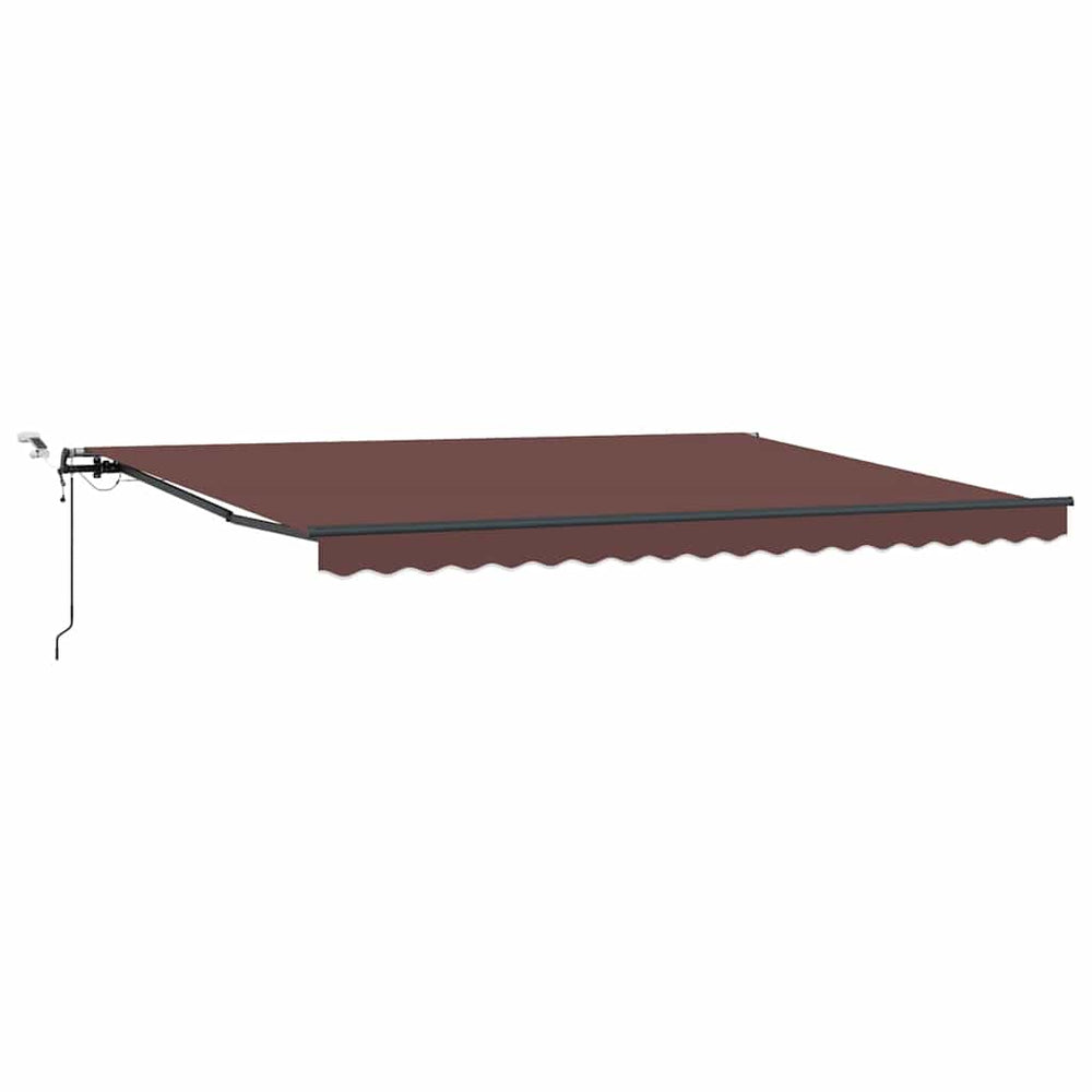 Automatische Weinrote LED Markise 450x300 cm