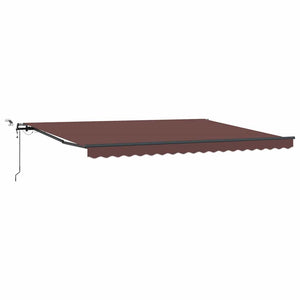 Automatische Weinrote LED Markise 450x300 cm