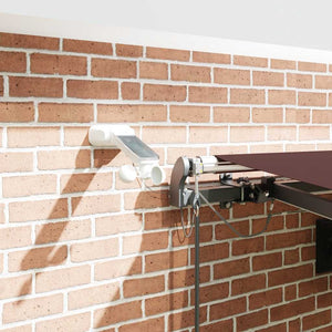 Automatische Weinrote LED Markise 450x300 cm