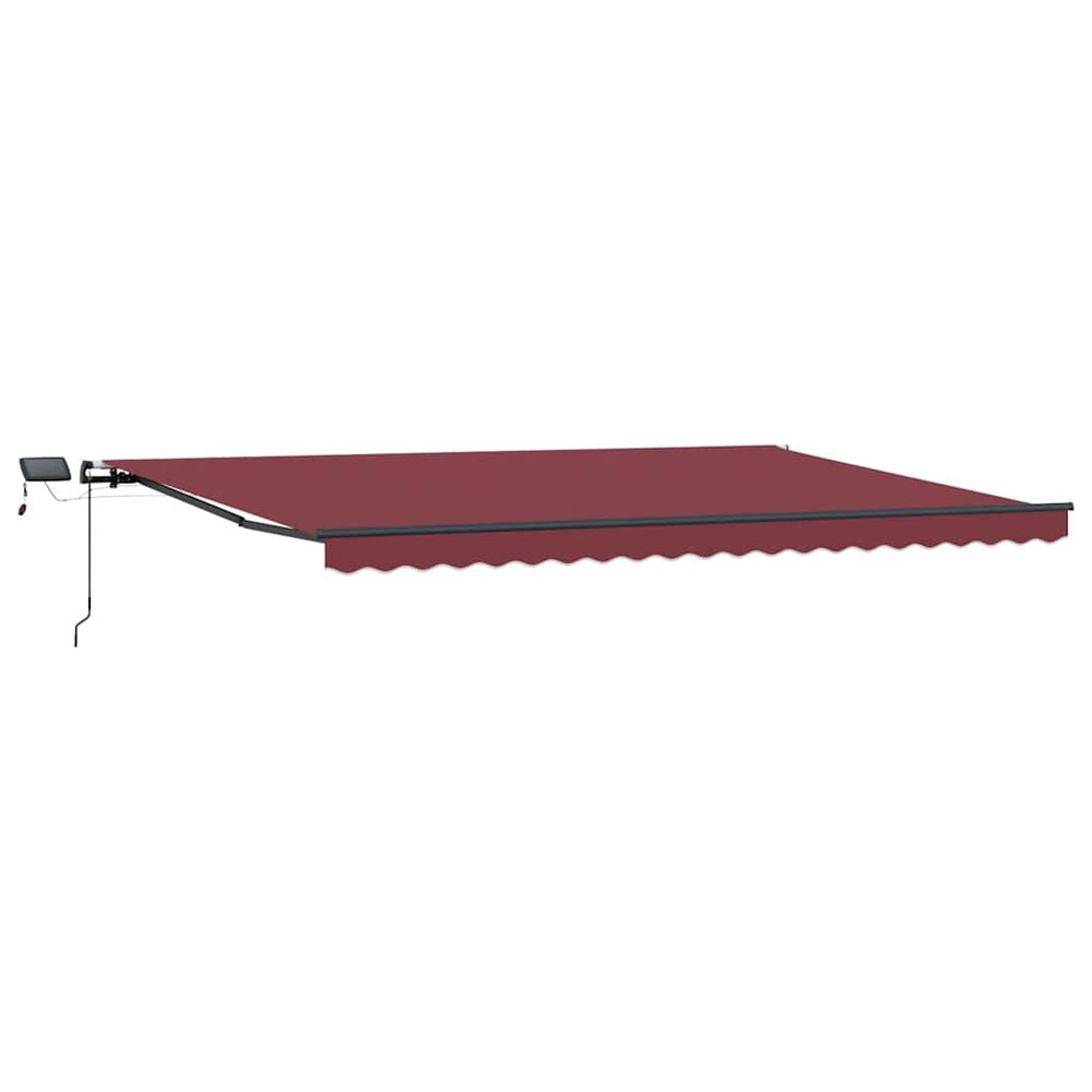vidaXL Store manuel avec LED Rouge bordeaux 500x300 cm