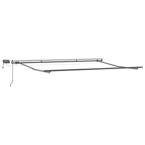 Manuelle LED-Markise Weinrot 500x300 cm