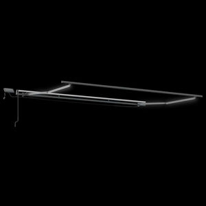 Manuelle LED-Markise Weinrot 500x300 cm