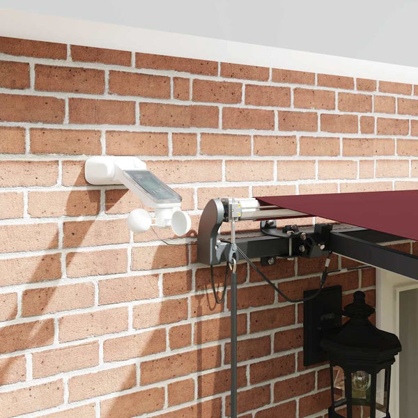 Automatische Weinrote LED Markise 500x300 cm