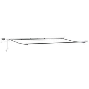 Weinrote LED-Markise, manuell, 600x300 cm