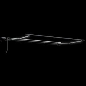 Weinrote LED-Markise, manuell, 600x300 cm