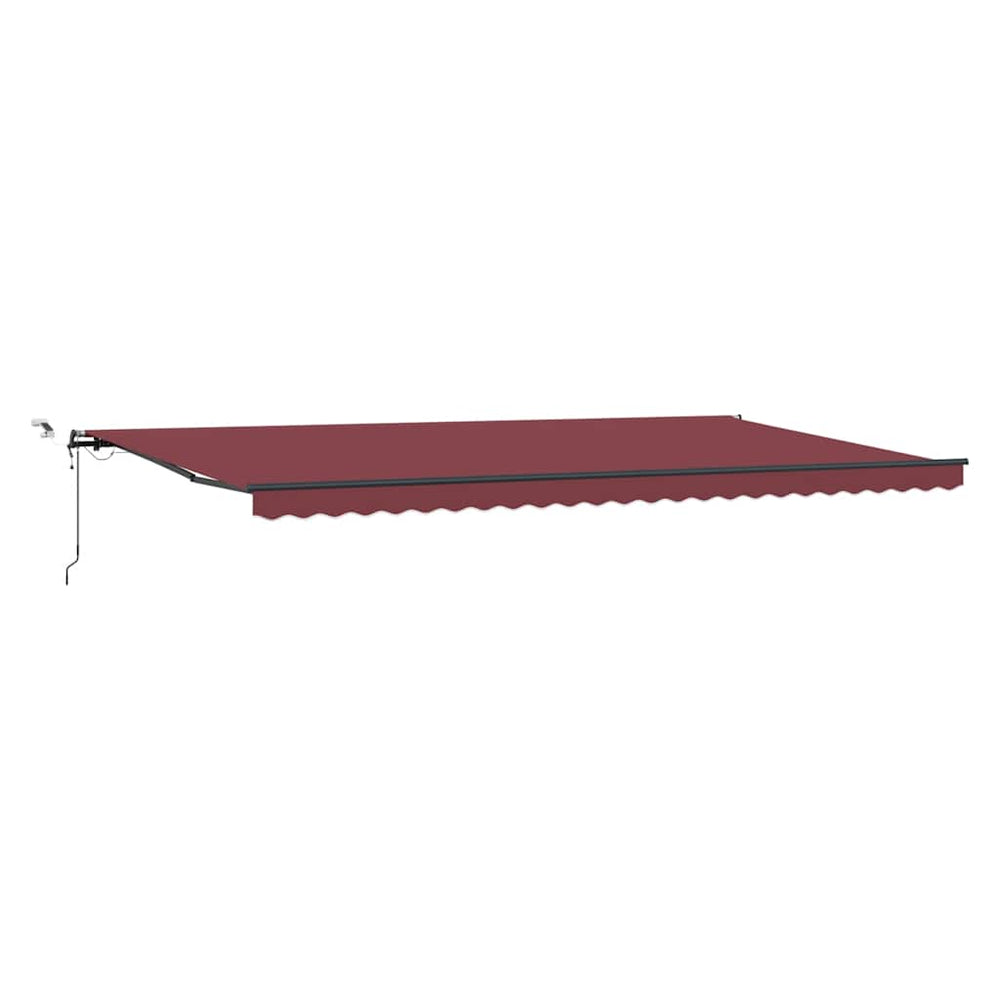 Automatische Weinrote LED Markise 600x300 cm