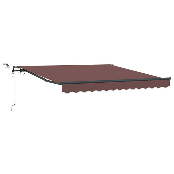 Automatische LED Markise Braun 300x250 cm