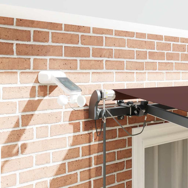 Automatische LED Markise Braun 300x250 cm