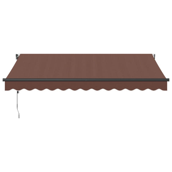 Automatische LED Markise Braun 350x250 cm
