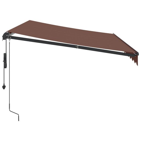 Automatische LED Markise Braun 350x250 cm