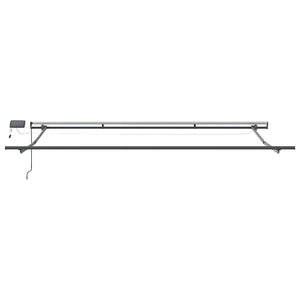 Manuelle LED Markise Braun 400x300 cm