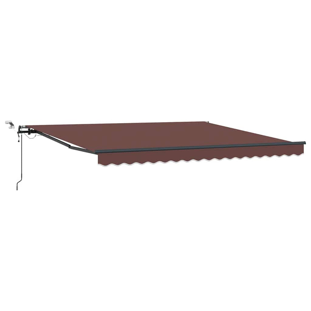 Automatische LED Markise Braun 400x300 cm