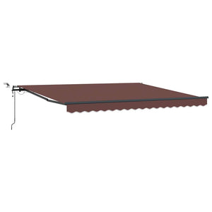 Automatische LED Markise Braun 400x300 cm