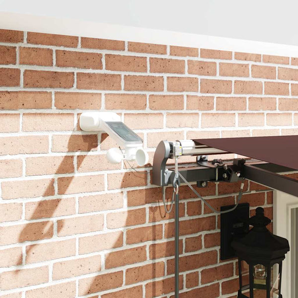 Automatische LED Markise Braun 400x300 cm