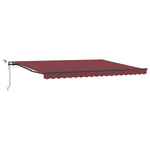 Automatische LED Markise Braun 450x300 cm