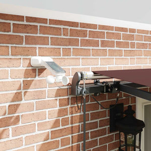 Automatische Markise mit LED Braun 500x300 cm