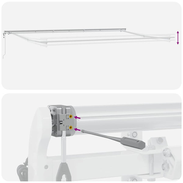 Automatische Markise Braun 600x300 cm