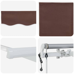 Automatische Markise Braun 600x300 cm