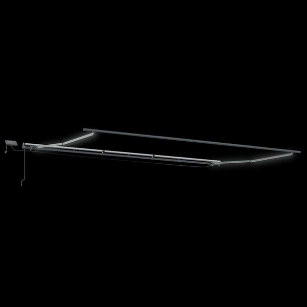Manuelle LED Markise Braun 600x300 cm