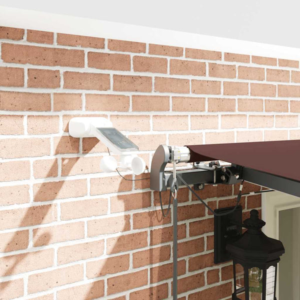 Automatische LED Markise Braun 600x300 cm