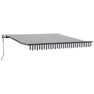 Automatische Markise Anthrazit & Weiß 300x250 cm