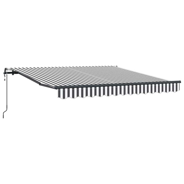 Automatische Markise Anthrazit & Weiß 300x250 cm