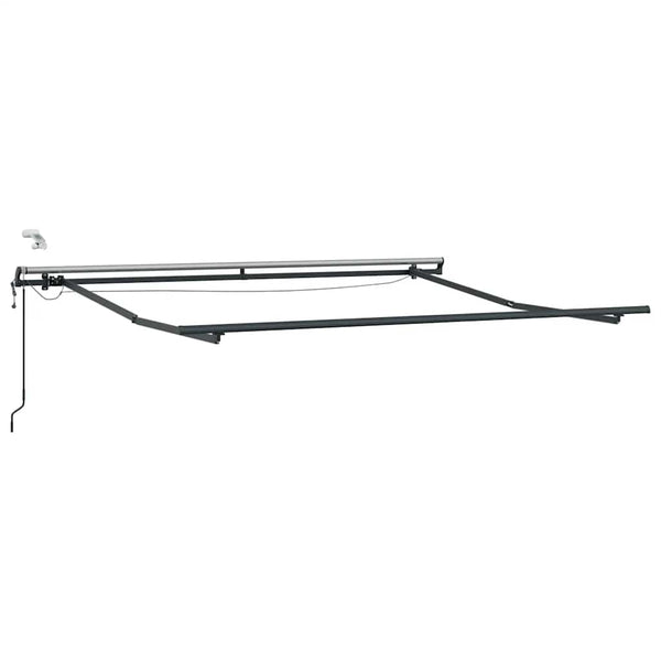 Automatische LED Markise, Anthrazit & Weiß, 300x250 cm