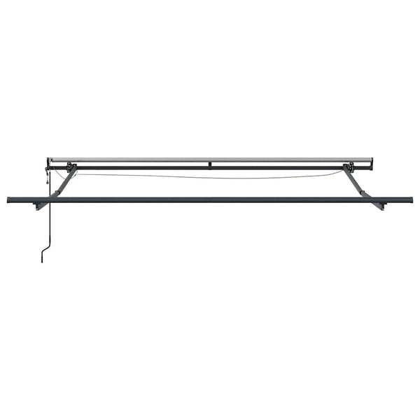 Automatische LED Markise, Anthrazit & Weiß, 300x250 cm