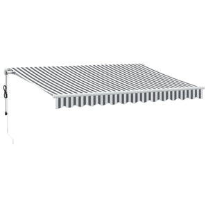 Automatische Markise Anthrazit & Weiß 350x250 cm