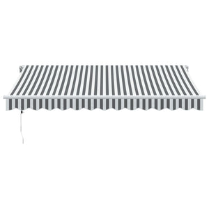 Automatische Markise Anthrazit & Weiß 350x250 cm