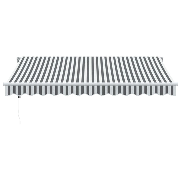 Automatische Markise Anthrazit & Weiß 350x250 cm
